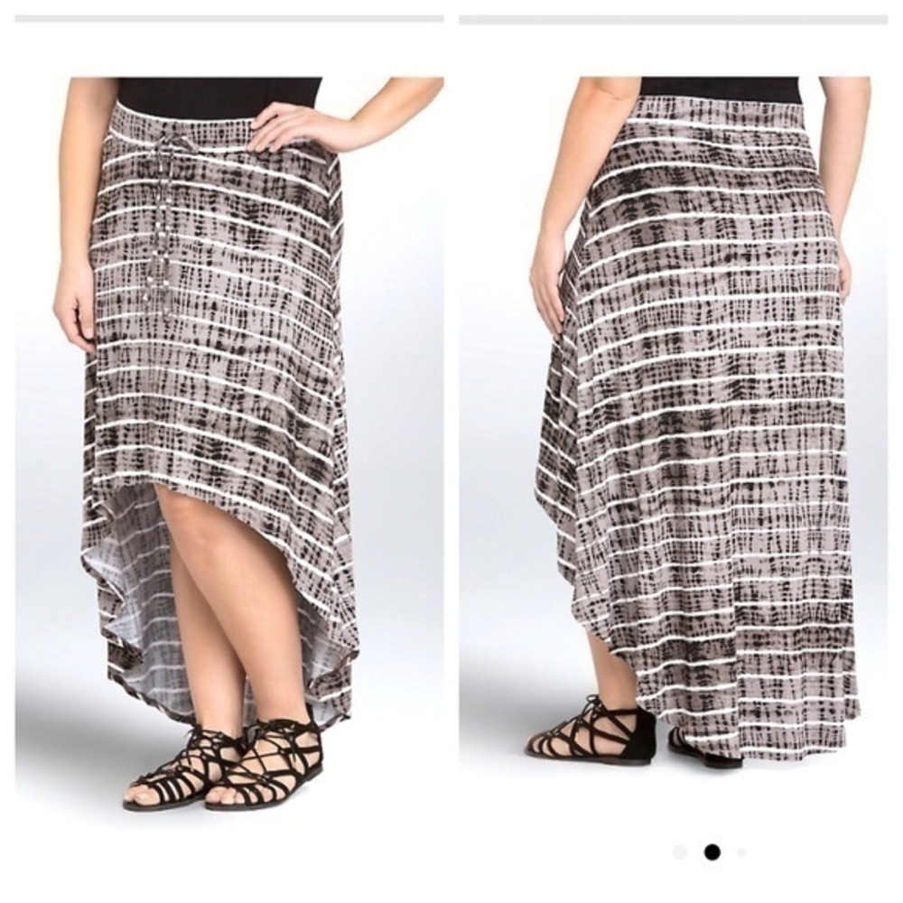 2X‎ 18/20 New Torrid Tie Dye Hi Lo Maxi Boho Skirt